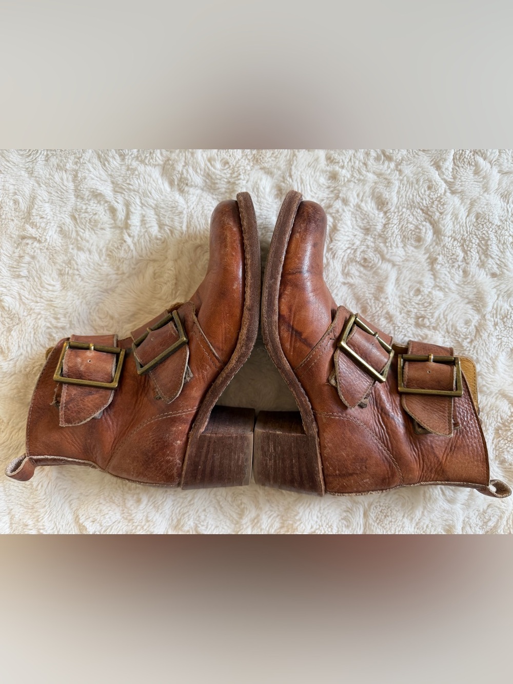 Frye Sabrina Double-Buckle Ankle Boot - Picture 5 of 9
